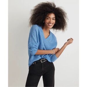 Madewell Ginny V-Neck Alpaca Blend Sweater